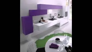 Modern Kitchen Mya with Purple Gloss