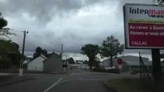 Driving Boulevard de Kerlossouarn, Rue Louis Morel, Rue Lavanant & Rue de Kerbuannec, Callac, France