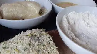 Irish Food Recipe Panko Cod fillet with Lemon Butter Sauce & Smoked Rapeseed Oil & Sea Salt Fries