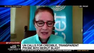 UN calls for credible, transparent investigation into Beirut explosion
