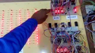 Electronic Cricket Scoreboard