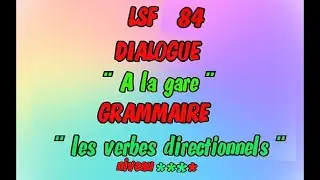 Situation dialogue sous titrée suivie d'une notion grammaticale.