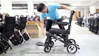 Compact Foldable Electric Wheelchair | Lightweight Aluminum Frame | 360&deg; Joystick Control