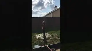 Start of Water Well Cleaning