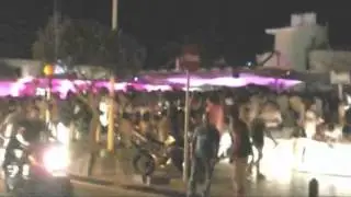 protaras strip @ night time
