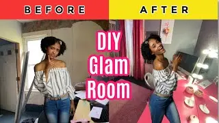 DIY Glam Room Makeover on a Budget | Renovating Walk-in Closet