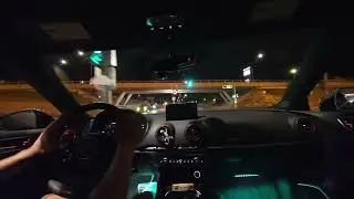 AUDI RS3 NIGHT DRIVE IN MONTREAL - PURE SOUND ONLY 