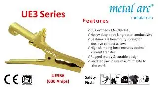 UE3B6 - Welding Earth Clamp &ndash; UE3 Series &ndash; 600 Amps