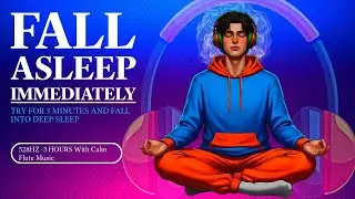 528HZ | With Calm Flute Music for Healing sleep, pain relief, relaxation, and emotional grounding.