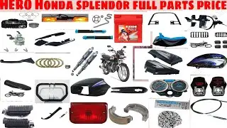 hero Honda splendor full parts price hero splendor full body parts price