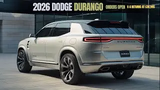 2026 Dodge Durango: V‑6 Returns at $38,995 &mdash; HEMI & Hellcat Back!
