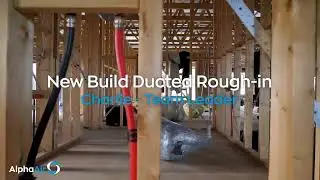 Rough In Stage: Heating and Cooling System Install - New Build.