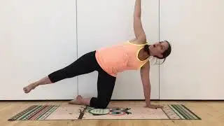 Three Quarter Side Plank with Kneeling Balance - Pregnany and Postnatal Yoga Pose