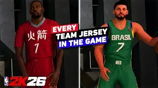 NBA 2K26: Every Team Jersey/Uniforms In The Game | New FIBA Teams!