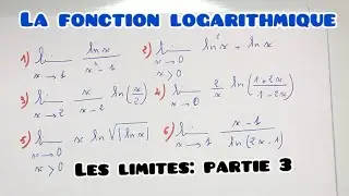 Calcul des limites des fonctions logarithme népérien: partie 3