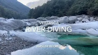 Verzasca🇨🇭River Diving Switzerland #scubadiving