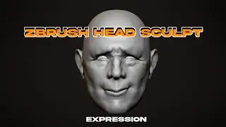 Zbrush head study timelapse - Expression