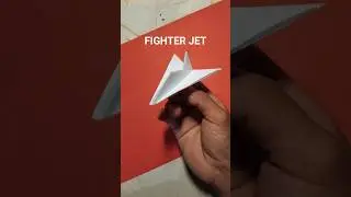 EASY ORIGAMI FIGHTER JET TUTORIAL | HOW TO MAKE A COOL PAPER PLANE STEP BY STEP #fighterjet #viral