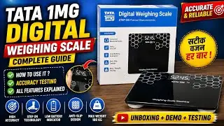 Tata 1mg Digital Weighing Scale Machine. How to use it ? Accuracy testing and other spec #Tata 1mg 😄