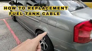 How to Replace Fuel Tank Door release Cabel ! Hyundai gas tank cable replacement