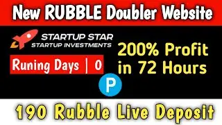 startupstar.cc Russian Admin Rubble Doubler Website Launch running day 0 Live Deposit