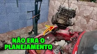NÃO ESTAVA NO PLANEJAMENTO - RETIRAMOS O MOTOR FIRE DO FIAT 147 PICK-UP