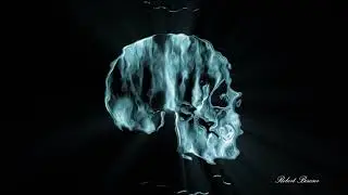 Water Blue Skull #aftereffects