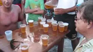 Dad Chugs 2 Beers Faster Than Young Guy