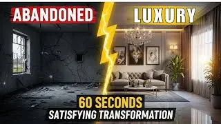 Abandoned Space to Luxury Home Makeover | Satisfying Timelapse🏠#viralvideo 