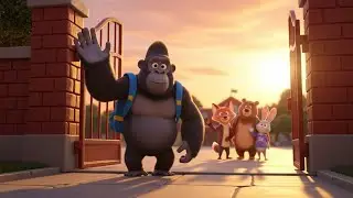 School Time Gorilla Adventure 🦍🎒 Fun Kids Songs & Nursery Rhymes Compilation and many more fun song