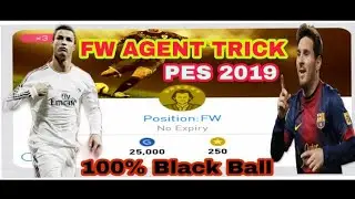FW Agent Black Ball Trick PES 2019 Mobile | 100% Black Ball | PES 2019