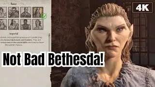 Oblivion Remaster Character Creation: making a female High Elf [4K | No Commentary]