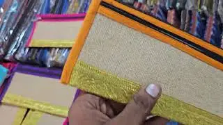 Jute purse with zari model ✨️