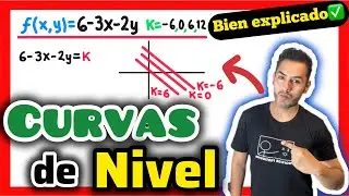 ✅CURVAS de NIVEL Ejemplo  [𝙎é 𝙪𝙣 𝘾𝙍𝘼𝘾𝙆 😎​🫵​💯​] CÁLCULO MULTIVARIABLE