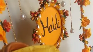 Haldi platter decoration ideas at home | haldi tray decoration ideas | Trishant Creation