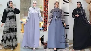 MODEL GAMIS CRINKLE KOMBINASI SET HIJAB
