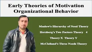 Early Theories of Motivation | Maslow's Need Theory | Herzberg's Two Factors Theory | Theory X,Y etc