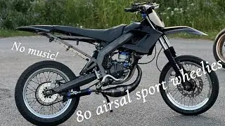 Derbi senda 80 airsal sport wheelies (no music)