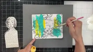 Colorful Girl Art journal page