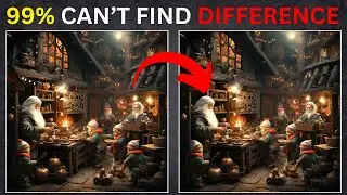 Find The Difference Puzzle Game Next Level: Santa's Workshop Riddles pt 14