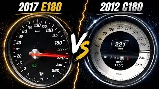 Mercedes E180 vs Mercedes C180 | Acceleration Battle