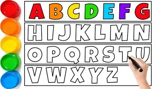 Alphabet Adventure Trace, Draw, and Discover A to Z | Easy Draw and Paint Alphabet | Cape Shape