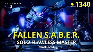 Fallen S.A.B.E.R. - Solo Flawless 1340 Master Nightfall | Destiny 2 (PS5)