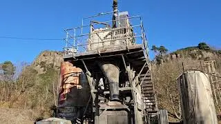 Old Quarry with Machinery + Old Lime Kilns in Stirling Scotland