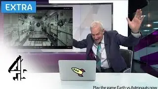 Earth vs Astronauts: 'Let's Play': Jon Snow Channel 4 News | Space Week Live | Channel 4