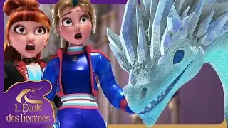 Val et Isabel affrontent un dragon magique |  L'école des Licornes | Dessins animés pour enfants