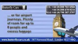 Butterfly Cars : London Minicab Service and Airport Transfer