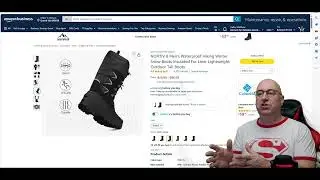 NORTIV Men's Waterproof Hiking Winter Snow Boots: 