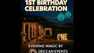 Twins' 1st Birthday Celebration 🌙🎂 | Evening Magic by Deccan Events