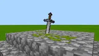 How to make sword stuck to the ground in Minecraft&hellip;